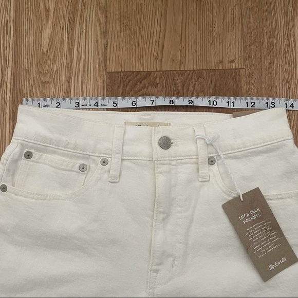 NWT Madewell High-Rise Shorts  in Tile White - 25 - Picture 11 of 12